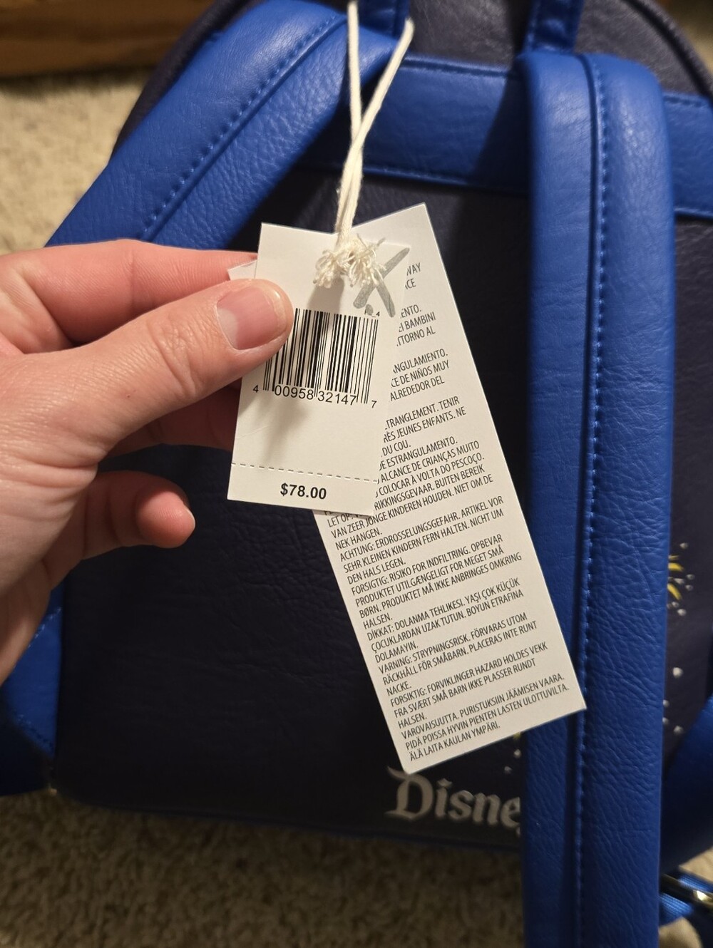 NWT Loungefly x Disney Parks Disneyland Castle with Fireworks Backpack - Picture 6 of 7